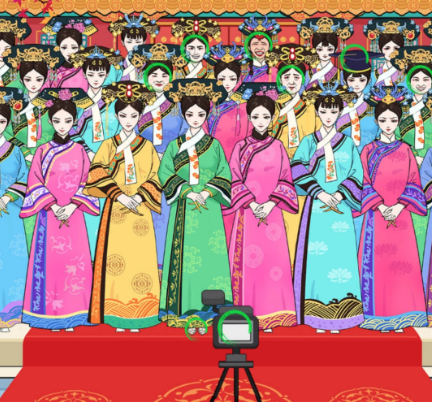 《文字玩出花》一舞惊鸿和后宫合影通关攻略.png